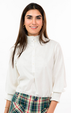 Load image into Gallery viewer, Metallic Stripe Long Sleeve Top in Ivory
