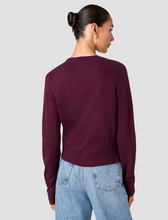 Load image into Gallery viewer, Babysoft Crewneck Sweater in Black Cherry
