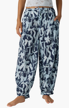 Load image into Gallery viewer, On Repeat Drawstring PJ Pant in Blue Bow
