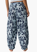 Load image into Gallery viewer, On Repeat Drawstring PJ Pant in Blue Bow
