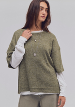 Load image into Gallery viewer, Margot Sweater Tee in Kalamata Melange
