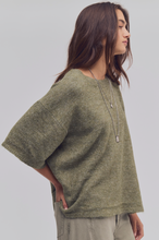 Load image into Gallery viewer, Margot Sweater Tee in Kalamata Melange
