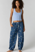 Load image into Gallery viewer, On Repeat Drawstring PJ Pant in Blue Floral
