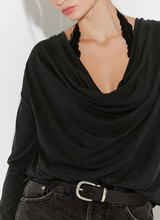 Load image into Gallery viewer, Jane Draped Long Sleeve Top
