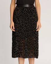 Load image into Gallery viewer, Mia Skirt in Black Flocked Dot
