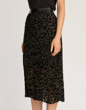 Load image into Gallery viewer, Mia Skirt in Black Flocked Dot
