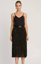 Load image into Gallery viewer, Mia Skirt in Black Flocked Dot

