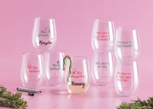 Load image into Gallery viewer, Illustration Christmas Wine Cup Set
