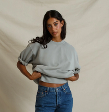 Load image into Gallery viewer, Rebecca Rolled Sweatshirt in Griffin Gray
