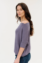 Load image into Gallery viewer, Short Sleeve Anywhere Top in Dark Lavender
