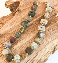Load image into Gallery viewer, Chunk Brass Statement Necklace
