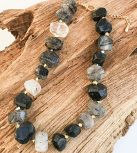 Load image into Gallery viewer, Chunk Brass Statement Necklace
