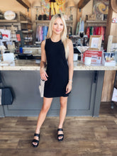 Load image into Gallery viewer, Justine Ribbed Dress in Black
