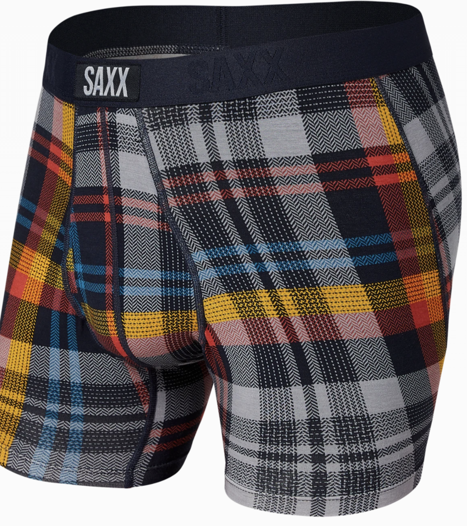 Ultra Super Soft Boxer Briefs in Multi Free All Plaid