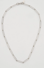 Load image into Gallery viewer, Silver Paperclip Necklace
