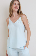 Load image into Gallery viewer, Frayed Edge Cami in Sea Foam
