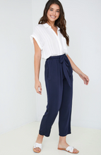 Load image into Gallery viewer, Utility Tie Waist Trouser in Navy
