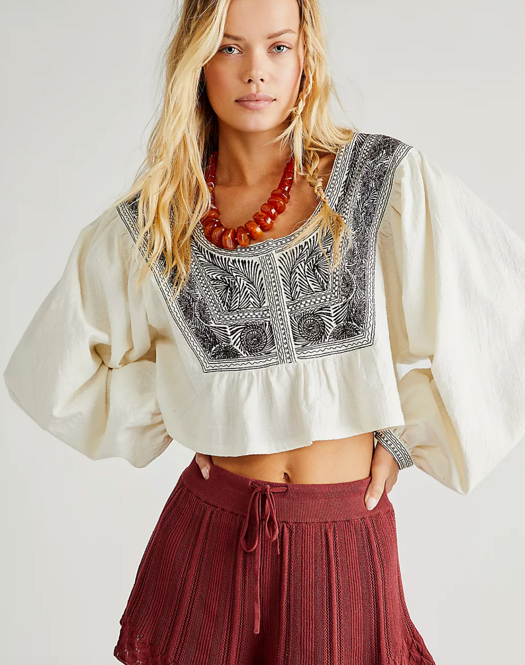 Iggie Embroidered Top