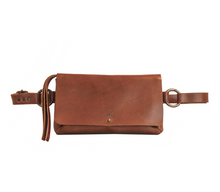 Load image into Gallery viewer, Amelia Handmade Leather Sling Bag/Belt Bag/Clutch
