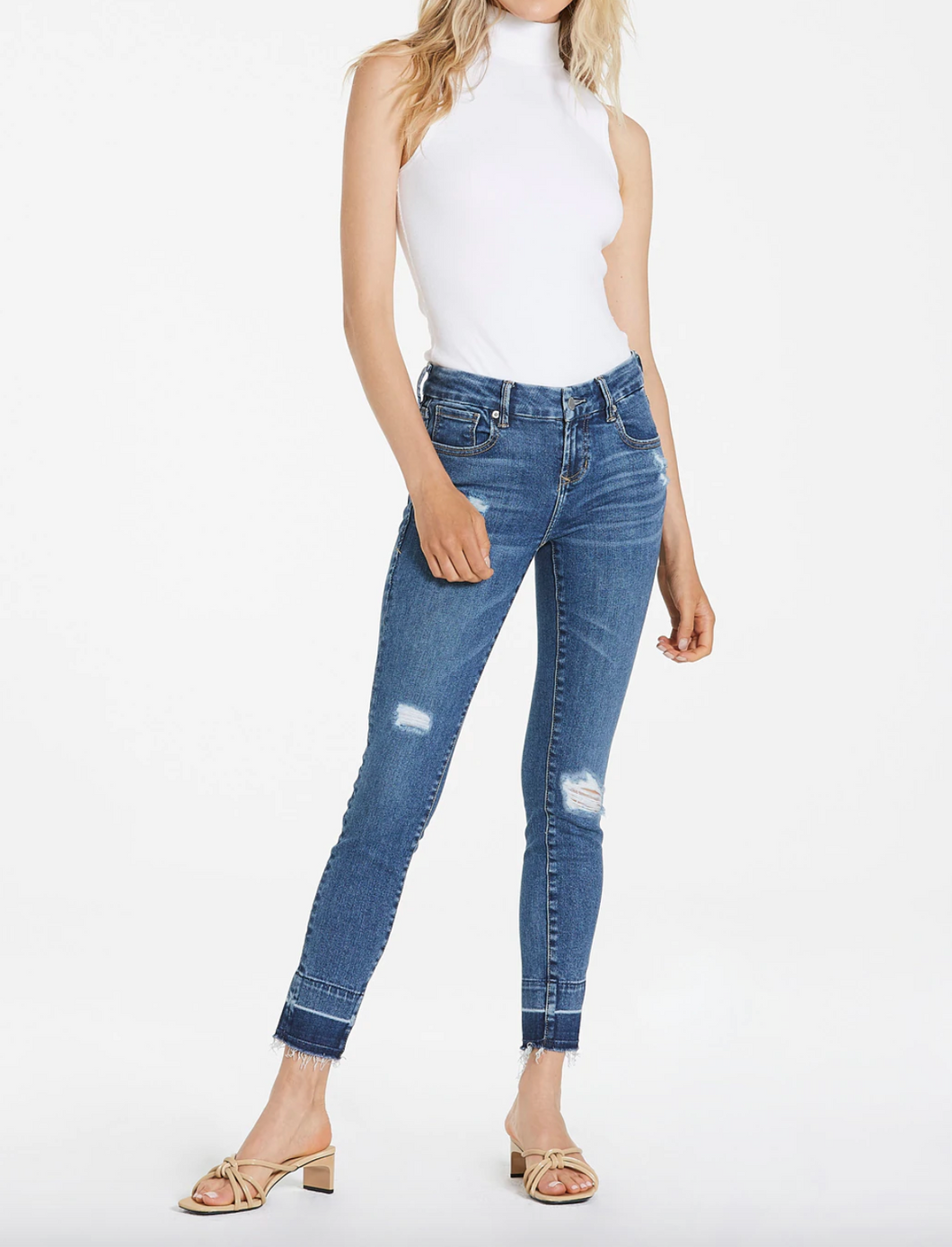 Joyrich Mid Rise Ankle Skinny in Mallorca