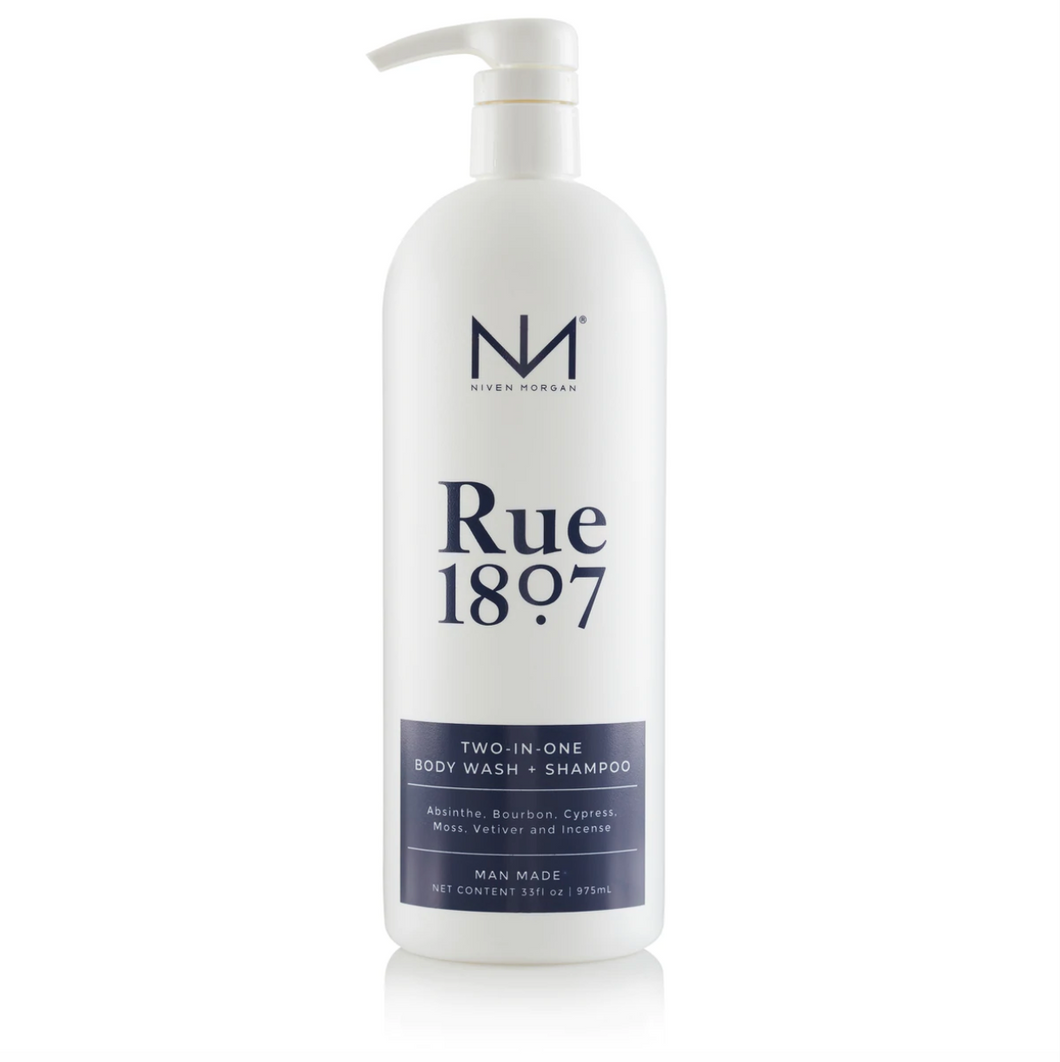 Rue 1807 Two In One Body Wash and Shampoo