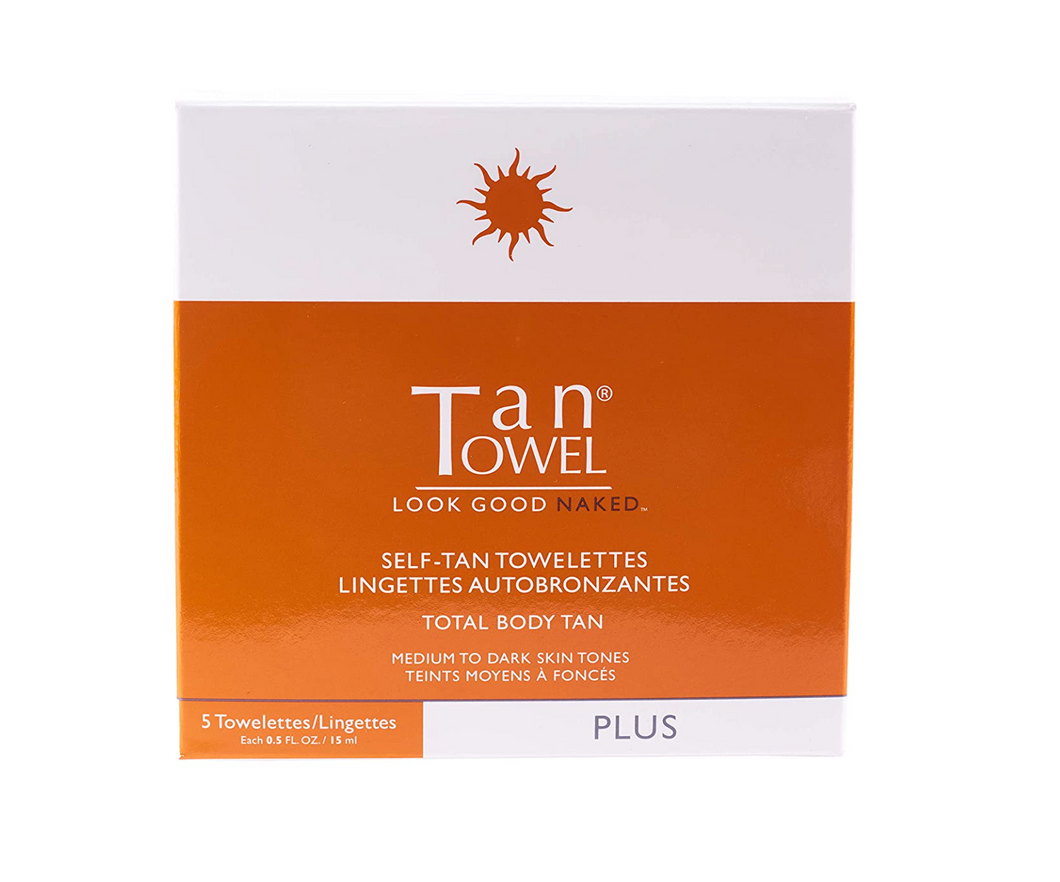 Tan Towel Plus Self-Tan Towelette Full Body, 5 Count