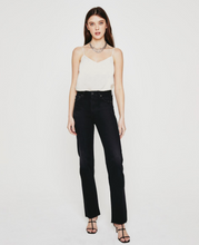 Load image into Gallery viewer, Alexxis High Rise Vintage Straight Jean in Black
