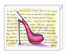 Load image into Gallery viewer, Pink Stiletto Card
