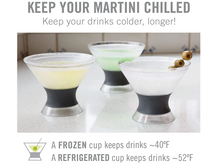 Load image into Gallery viewer, Freeze Insulated Martini Cooling Cups
