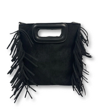 Load image into Gallery viewer, Drew Vegan Suede Fringe Bag
