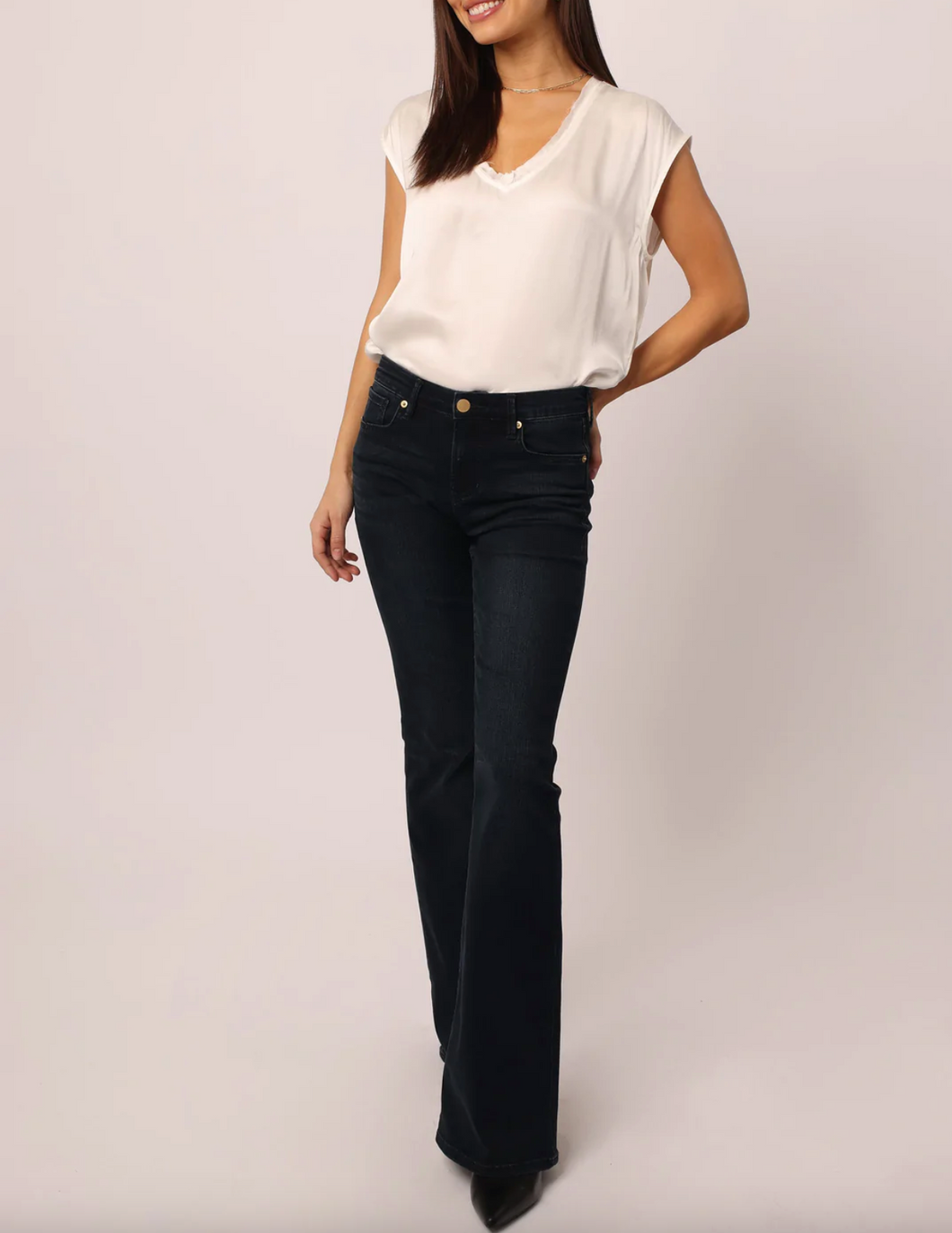Rosa High Rise Flare Jean in West Belair