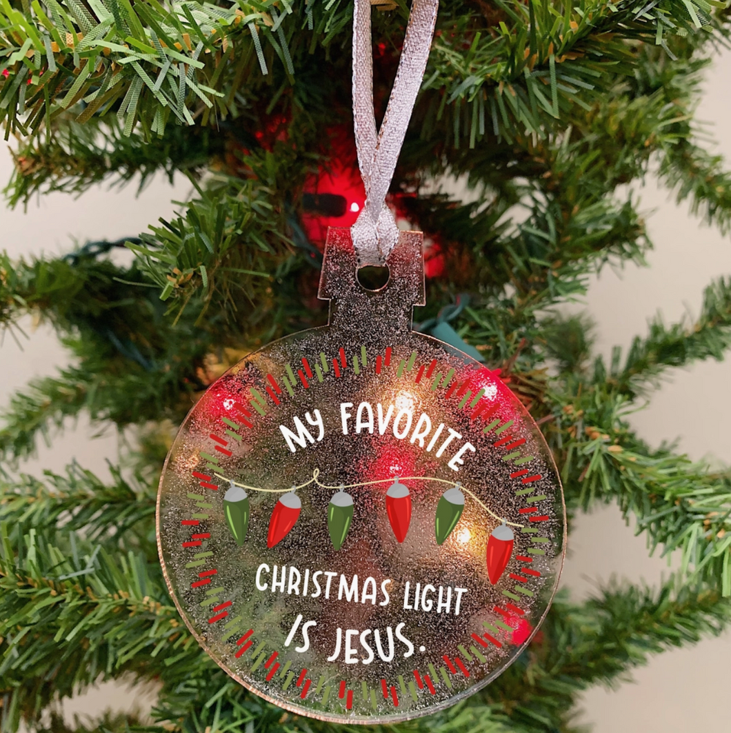 My Favorite Christmas Light Ornament