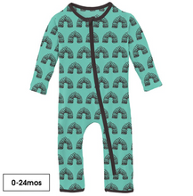 Load image into Gallery viewer, Glass Spring Toy Print Coverall with Zipper
