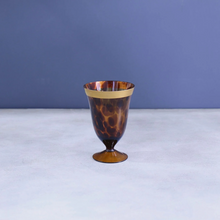 Load image into Gallery viewer, Gold Tortoise Wine Glass
