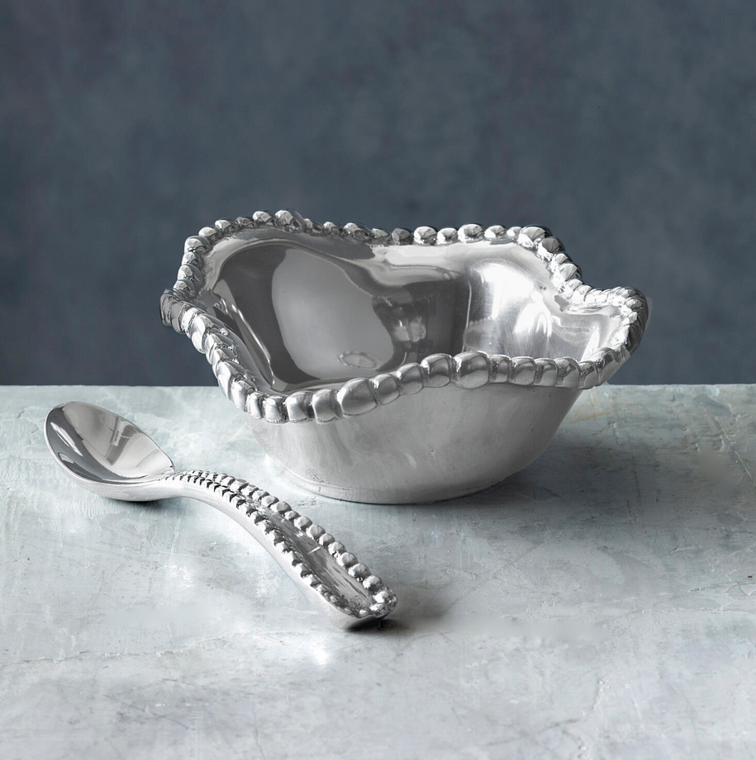 Organic Pearl Petit Bowl with Spoon