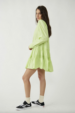 Load image into Gallery viewer, Billie Mini Dress in Lime Glo
