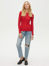 Load image into Gallery viewer, Ama Ribbed Top in Red
