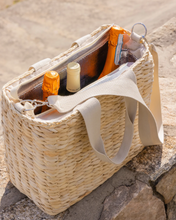 Load image into Gallery viewer, Straw Cooler Tote
