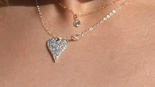 Load image into Gallery viewer, Silver Glimmer Heart Necklace
