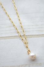Load image into Gallery viewer, Mini Pearl Chain Necklace
