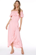 Load image into Gallery viewer, Off The Shoulder Faux Wrap Dress
