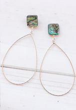 Load image into Gallery viewer, Abalone Post w/ Branch Earrings
