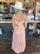 Load image into Gallery viewer, Coral Stripe Maxi Dress

