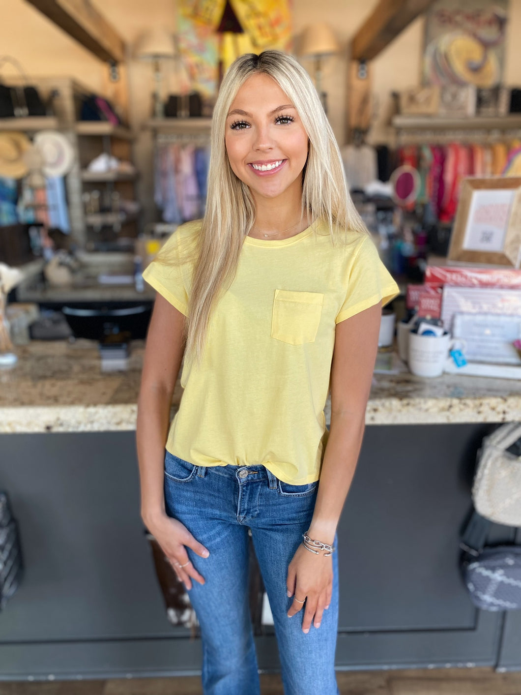 Boxy Pocket Crewneck