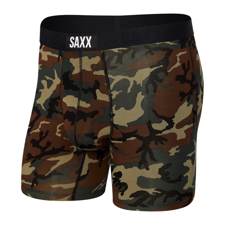 Vibe Super Soft Boxer Briefs in Woodland Camo